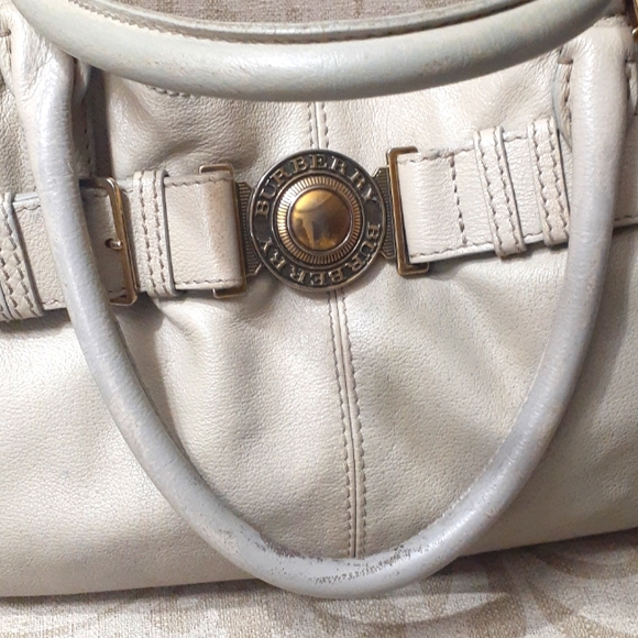 BURBERRY VINTAGE COA  SAFFIANO LEATHER  SATCHEL - Picture 3 of 12